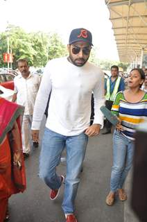 Abhishek Bachchan was snapped at Airport