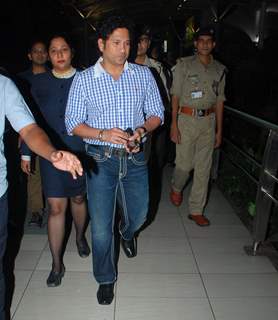 Sachin Tendulkar was snapped at Airport