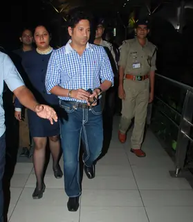 Sachin Tendulkar was snapped at Airport