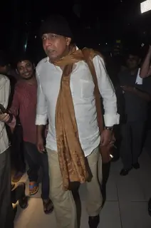 Mithun Chakraborty was snapped at airport while returning from Arpita Khan's Wedding
