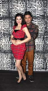 Bhushan Kumar poses with wife Divya Khosla at her Birthday Bash