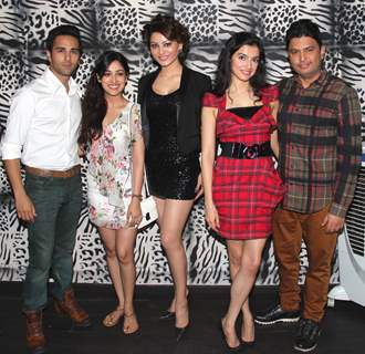 Celebs pose for the media at Divya Khosla's Birthday Bash