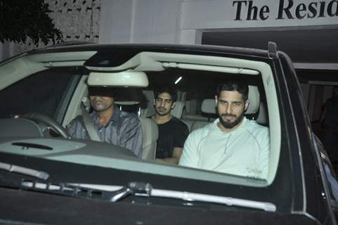 Sidharth Malhotra and Ayan Mukerji were snapped at Karan Johar 's Bash