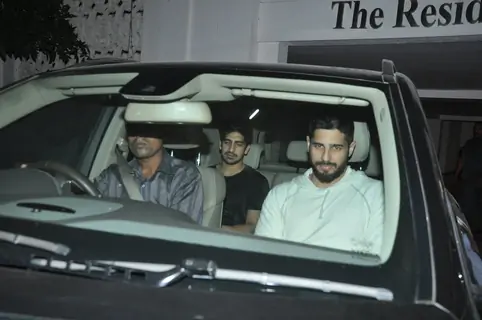Sidharth Malhotra and Ayan Mukerji were snapped at Karan Johar 's Bash