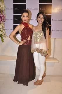 Malaika Arora Khan poses with Sonaakshi Raaj at her Store Launch