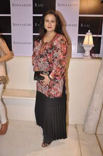 Poonam Dhillon poses for the media at Sonaakshi Raaj Store Launch