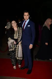 Imran Khan poses with wife Avantika at Arpita Khan's Wedding Reception