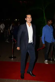 Dino Morea poses for the media at Arpita Khan's Wedding Reception