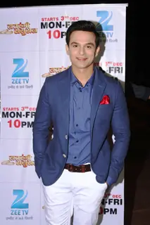 Ravish Desai poses for the media at the Launch of Satrangi Sasural