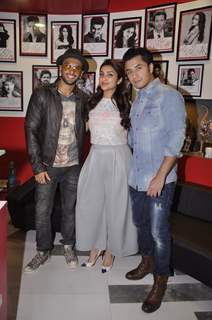 Cast of Kill Dil poses for the media during the Promotions at Fever FM