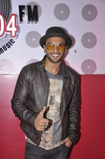 Ranveer Singh poses for the media during the Promotions of Kill Dil at Fever FM