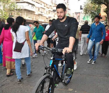 Sidharth Malhotra Cycles at Equal Street