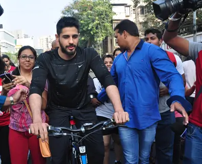 Sidharth Malhotra Cycles at Equal Street