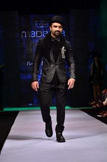 Ajaz Khan walks the ramp at the Madame Style Week