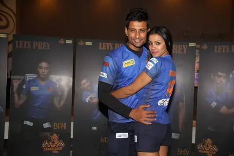 Indraneil Sengupta & Barkha Bisht at the Anthem Launch of BCL Team Chandigarh Cubs