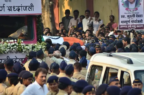 Murali Deora's Funeral