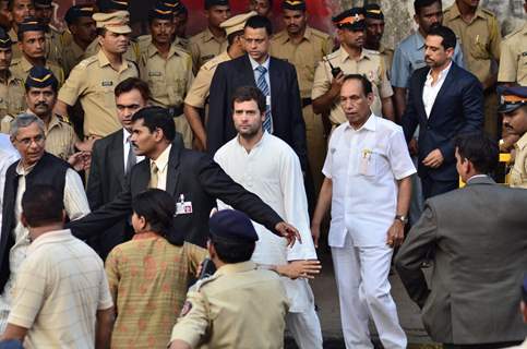 Rahul Gandhi was snapped at Murali Deora's Funeral