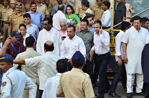 Anil Ambani was snapped at Murali Deora's Funeral