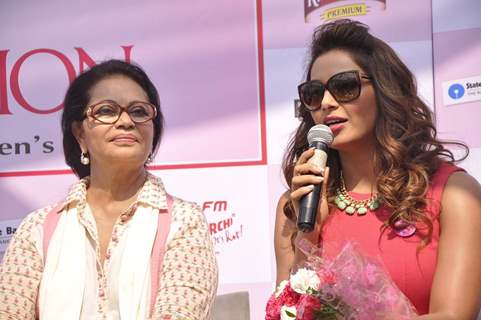 Bipasha Basu addresses the Launch of the 3rd Edition of Pinkathon