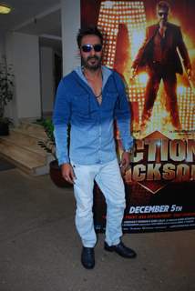 Ajay Devgn poses for the media at the Song Launch of Action Jackson