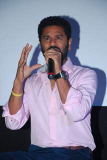 Prabhu Deva addressing the audience at the Song Launch of Action Jackson