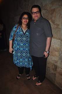 Ramesh Taurani was seen at the Special Screening of Zed Plus