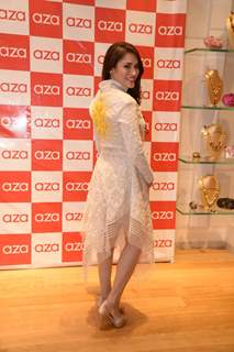 Rashmi Nigam shows off her outfit at Rahul Mishra's Collection Launch at Aza