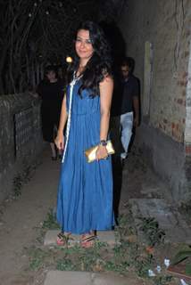 Mini Mathur poses for the media at Bosco Martis's Birthday Bash