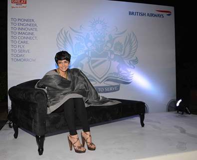 Mandira Bedi gets comfortable at the British Airways Bash