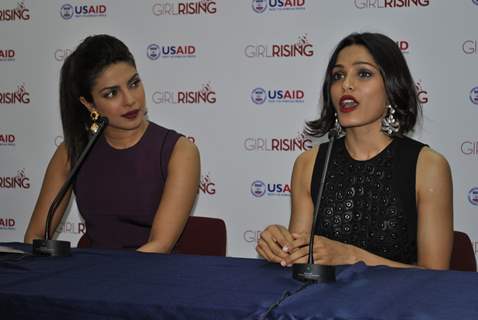 Freida Pinto addresses the Promotion of Girl Rising - A Global Campaign for Girls Education