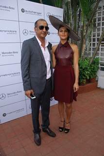 Jacqueline Fernandes and Milan Luthria were seen at the Metro Motors Auto Hangar Race