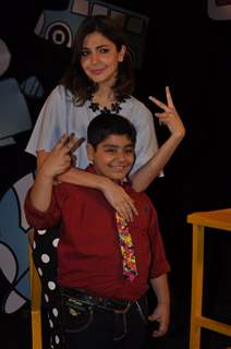 Anushka Sharma promotes P.K. on Captain Tiao