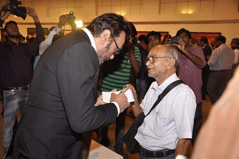 Jackie Shroff signs autograph for a fan at Camel Colors Exhibition