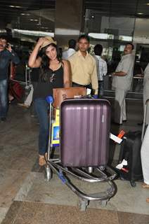 Richa Chadda was snapped at Airport while returning from IFFI Goa