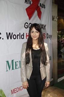 Aanchal Munjal poses for the media at Medscape India AIDS Awareness Event