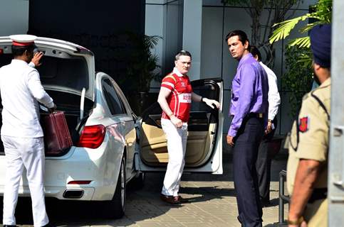 Gautam Singhania was snapped at Private Airport