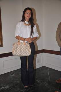 Gauahar Khan poses for the media at the Press Conference