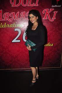 Geeta Tyagi poses for the media at the Success Bash of Doli Armaanon Ki