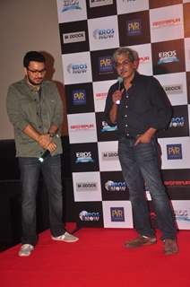 Sriram Raghavan addressing the audience at the Trailer Launch of Badlapur