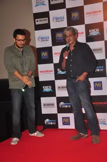 Sriram Raghavan addressing the audience at the Trailer Launch of Badlapur