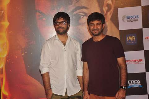 Sachin-Jigar pose for the media at the Trailer Launch of Badlapur