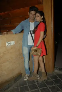 Ravi Dubey and Sargun Mehta pose for the media at Vahbbiz Dorabjee Dsena's Birthday Bash