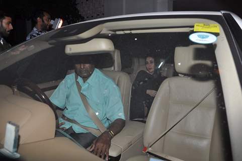 Kareena Kapoor was snapped in her car after leaving from Karan Johar's Bash