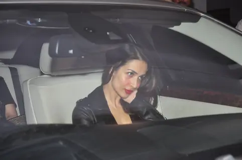Malaika Arora Khan was snapped at Karan Johar's Bash