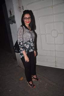 Manyata Dutt poses for the media at the Special Screening of Action Jackson