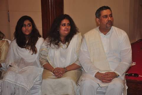 Family members at Sitara Devi's Prayer Meet