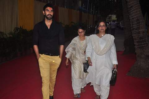 Sandip Soparkar and Neelima Azim were snapped at Sitara Devi's Prayer Meet