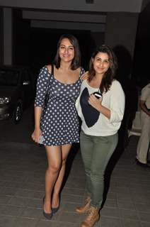 Sonakshi Sinha & Parineeti Chopra were seen at Manish Malhotra's Birthday Bash