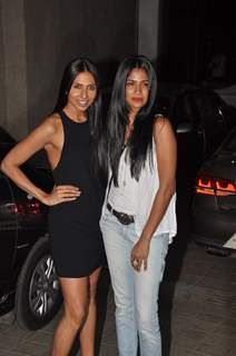 Carol Gracias with a friend at Manish Malhotra's Birthday Bash