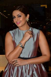 Huma Qureshi showcases her watch at the Watches of the World Showroom
